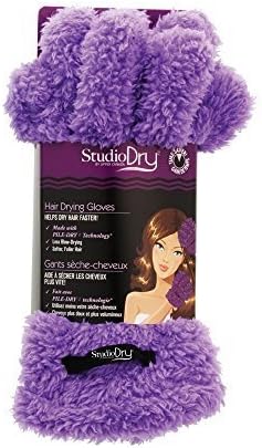 Upper Canada Soap Studio Dry Hair Drying Gloves, Purple by Upper Canada Soap