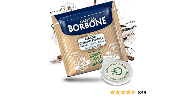 cialde carta 44 mm caffè Borbone miscela blu pz. 50 100 200 300 400 500  (100) : Amazon.it: Alimentari e cura della casa