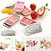 SKINFOOD LIP And CHEEK 1+1 Set Fresh Fruit Trio Color Lip Cheek Gloss Balm Shadow (Mini Tomato 1+1)