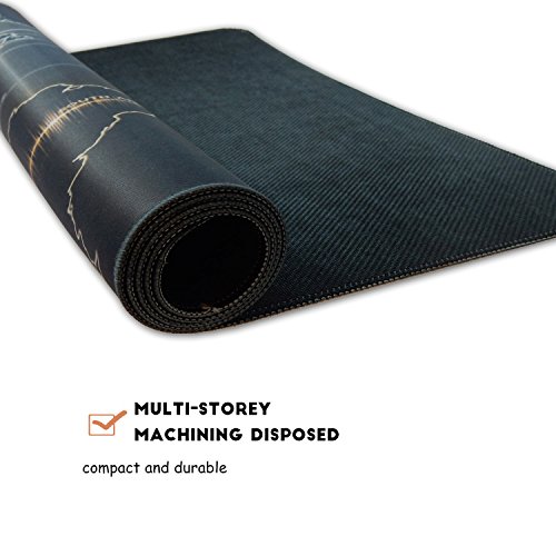 JIALONG Weltkarte World Map Maus Mate Extended Gaming mauspad XXL 90x40cm Wasserdicht Mouse Pad Desk Mat Rubber Base für Computer, PC und Laptop - 6