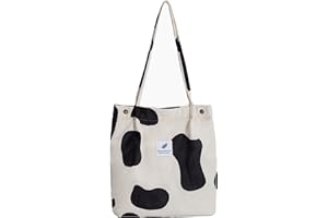 MAGOSIS Tote Bags for Women Large Corduroy Tote Bag Aesthetic Women Shoulder Handbag for School Teenage Girls Teacher Shopping Work