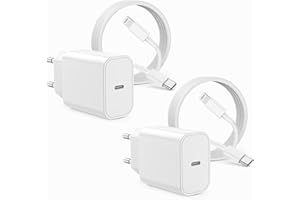 JEENEK 4-Pack iPhone Chargeur Rapide Original et 3M Câble USB C to Lightning,[MFi Certifié] 20W Chargeur iPhone 13 14 Secteur Type C Adaptateur pour iPhone 14 Plus/13 Pro Max/12 MIni/11 Pro/XR/XS/SE/8/7/iPad