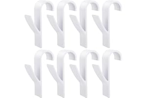 Fentar 8 pièces Crochet Radiateur, Crochet radiateur sèche serviette, Crochet pour Radiateurs plastique Blanc, Patères Radiateur de Salle de Bain