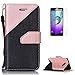 Produktbild CaseHome Samsung Galaxy A3 2016/A310F PU-Leder Etui (mit Frei HD Schirm-Schutz) Stilvoll Elegant Muster Gedruckt Entwurf Stoßfest Rutschfest Schutz Brieftasche Fall Abdeckung Schale Haut Stoßstange Magnetischer Flip Stand-Funktion mit Handschlaufe und Kreditkarten-Steckplätze Passen für Samsung Galaxy A3 2016/A310F-Schwarz und Rosa