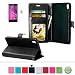 Produktbild Für Sony Xperia Z4 Leder Brieftasche Hülle Case Flip Cover - Funyye [Schwarz Solide Farbe] Magnetic PU Ledertasche Hüllen Flip Cover Telefon-Kasten Handyhülle Bookstyle Wallet Brieftasche Card Slot Handycase Für Sony Xperia Z3+,Wallet Case Flip Cover Hüllen Schutzhülle Etui Ledertasche Lederhülle mit Standfunktion Kartenfächer Für Sony Xperia Z3+/Z4 + 1 x Frei Displayschutzfolie