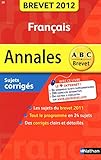 Image de ANNALES BREVET 2012 FRANCAIS