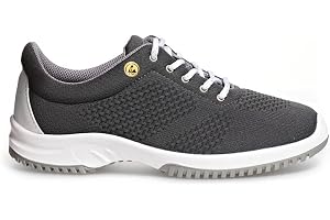 ABEBA 36775 ESD arbetsskor uni6 lågsko antracit sportiga med ESD-märkning