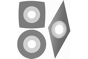 QTACIE Wood Turning Chisels Tips Carbide Tipped Wood Turning Tools Tungsten Carbide Cutters Inserts Blade Set for Woodturning Lathe Tools,3Pcs with Screws