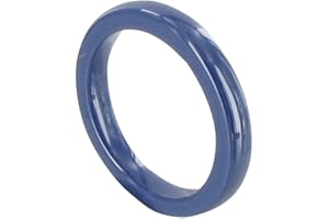 LES POULETTES BIJOUX - Bague Anneau de Céramique Bleue - 3mm