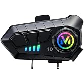 V10 5.3 Motosiklet Kask Kulaklık Intercom Işıklı Motorsiklet Interkom