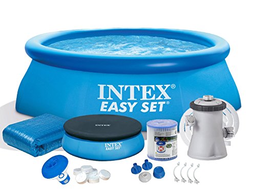 7in1 Set Schwimmbad Easy Set Pool 305 x 76cm mit Zubehör INTEX 28120