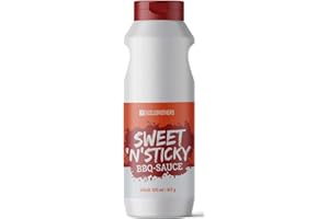 ‎SIZZLEBROTHERS SizzleBrothers Sweet 'n' Sticky BBQ Sauce, 500 ml / 615 g, Delicious BBQ Classic for Pulled Pork, Brisket, Ribs, Chicken Wings, Burgers, Grilled Meat, Steaks etc. BBQ Sauce, Glaze or Dip