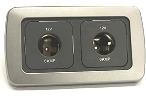 GENERIC Clearcut - CBE Double Frame - 2 x 12v Socket - Flatline Silver - Campervan and Motorhome