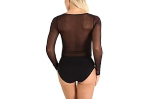 DISLSOKRHOV Damen Kurzarm Bluse, Frauen Durchsichtige Kurze Ärmel Sheer Mesh Nahtlose Arm Shaper T Shirt transparente Bluse Mesh Erotik Dessous Body Tunika Tank Top Oberteile Netz Unterhemd Reizwäsche Crop Tops