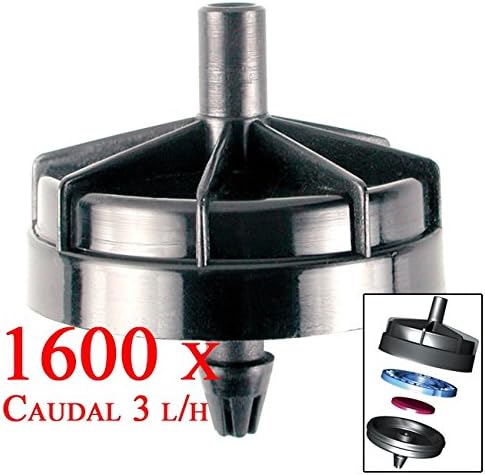 Feeder autocompensante Mushroom 3 Litres Per Hour. Feeder for Irrigation Agricola. Djing Feeder. Feeder pinchado. Top Quality Feeder Similar to NETAFIM. Bag of 1600 Pack
