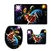 Produktbild nopersonality Galaxy Star mit Weltall Universum Badematten Teppich Contour mit Deckel Abdeckung, Color 9, M