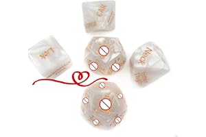 5pcs Sex Kub Vita TäRningar Sexleksaker TillbehöR Med Levande MöNster, Sexspel FöR Par - Q