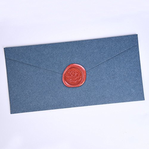 2 Piezas de Sellos de Sellado de Lacre Vintage Desmontable Set de Sellos de Patr  n de Love y Rosa con 1 Pieza de Mango de Madera