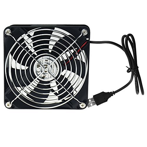 Yoosion 120mm Ventilateur Radiateur USB Ventilateur De Boîtier Mini Ventilateur De Bureau Pour PC Routeur TV Box PS4 Xbox GameBox