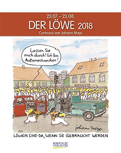 Preisvergleich Produktbild Löwe 2018: Sternzeichen-Cartoonkalender