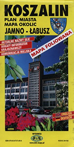 Preisvergleich Produktbild Koszalin plan miasta mapa okolic Jamno-Labusz