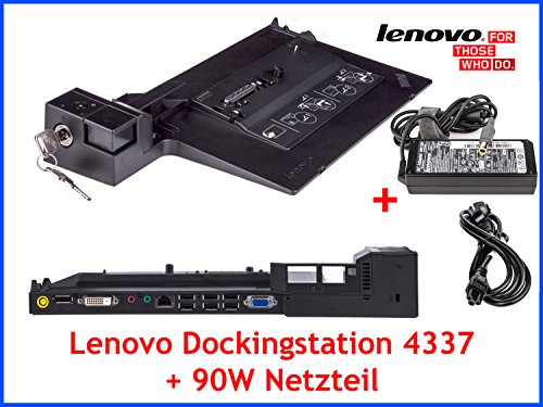 Original Lenovo Dockingstation 4337 mit Schlüssel + Lenovo 90W Netzteil