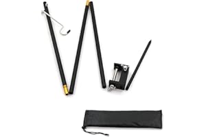 Ruiqas Folding Lamp Stand with Stake Portable Collapsible Lantern Stand Lamp Holder for Camping Hiking