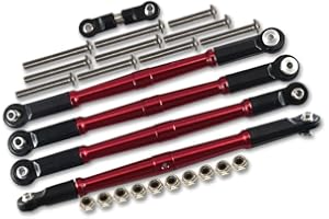 GPM Arrma 1:8 KRATON 6S / Outcast 6S/ Talion 6S BLX/KRATON 6S V5 / Notorious 6S V5 Tuning Teile Aluminium Turnbuckles Tie Rods - 5Pcs Set Red