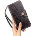 Produktbild Phone Case & Hülle Für Samsung Galaxy S7 Edge Öl Wachs Textur Patten Retro Folio Flip Stand Fall Magnet Magnet Verschluss Design PU Leder Tasche mit Lanyard & Halter ( Color : Black )