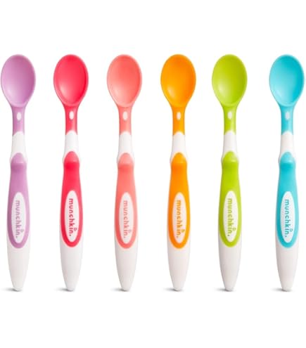 Set 2 Cucchiaini Per Bambini In Plastica Senza BPA - Design A Aeroplano Con Manico Ergonomico - Foto 12