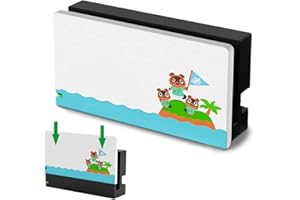 TIKOdirect Custom Faceplate Cover for Nintendo Switch Charging Dock, Hard PC Slim Shell Anti-Scratch [No Screwdriver Installation] for Switch Dock, Island