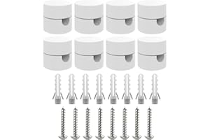 OASHISU 8 pz Decentratore da Soffitto per Cavi Elettrici, Decentratore a Soffitto, Decentratore Lampadario, Gancio da Soffitto o Parete, Decentratore Cavo Elettrico, Fermacavo [BIANCO, plastica ABS]