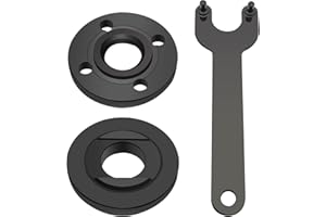 XYQMLY 3 Pcs Angle Grinder Nut Angles Grinders Wrench Kit, 5/8-11 Flange Metal Lock Nut, Angle Grinder Replacement Parts, Compatible with 193465-4 Metabo Bosch Ryobi Black Decker 4.5" 5"