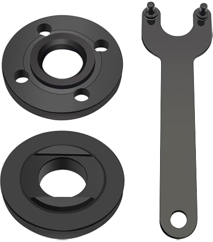 Alanmoship Angle Grinder Flange Nut Set – M10 Hex With Press Plates For 100mm Grinders