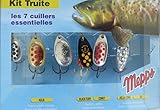 Set beinhaltet 7 Spinner MEPPS Forellen Set Spinner Kit