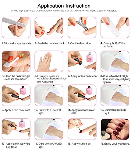 AIMEILI UV LED Thermo Gellack ablösbarer Nagellack Gel Polish – New Glitzer Purple To Pink (TC15) 10ml - 6