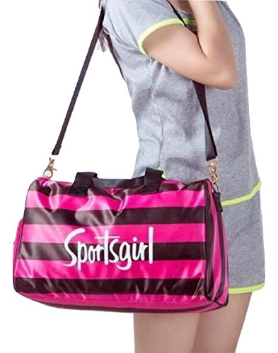 small pink gym bag