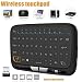 Produktbild LinStar Wireless Keyboard, 2.4GHz Rechargeable Mini Keyboard with Full Touchpad Fernbedienung and Mouse Combo for Android TV Box, PC