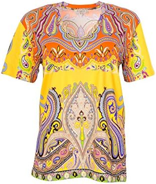 Etro Milano T-Shirt Women's Yellow 44 IT