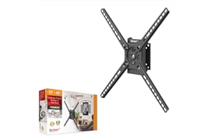 Barkan Obrotowy uchwyt ścienny do telewizora w formacie pionowym i poziomym, 33-65", płaski i zakrzywiony, wytrzymuje do 36 kg, opatentowana automatyczna blokada, do LED OLED LCD, maks. VESA 400 x 400