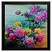 PPD Framed Floral Wall Paintings for Living room and Bedroom with Frame size (12 inch x 12 inch, (Wood, 30 cm x 3 cm x 30 cm, Special Effect Textured) RS.375.00