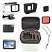 Price comparison product image for Gopro Silicone Case + Lens Cover + Waterproof Shell + Filter Set Parts for Gopro Hero 5/6 Action Camera Accessory Starter Kit (Black)