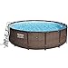 Produktbild Bestway Power Steel™ Deluxe Stahlrahmen-Pool-Set Braun + Zubehör 427 x 107 cm