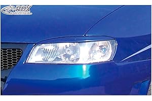 RDX Racedesign Alerones de faros compatible con Seat Ibiza 6K2 1999-2002 / Cordoba 1999-2003 (ABS)
