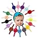 Feng 18PCS Babys Girls Elastic Shabby Flower Headband Photography Headbands