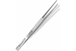 INNOTECH INSTRUMENTS Innotech Instrumente pęseta do grilla, pęseta kuchenna do precyzyjnej gastronomii, pęseta kuchenna, pęseta kuchenna jako szczypce, pęseta ze stali nierdzewnej, prosta (25 cm)