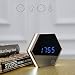 Produktbild Pixnor 5-in-1 sechseckige Spiegel Digital-Wecker Thermometer Touch LED Nachtlicht (weiß)