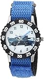 Disney Cars 3 Jungen Armbanduhr Edelstahl Nylon Casual Watch Blau (Modell: WDS000465)