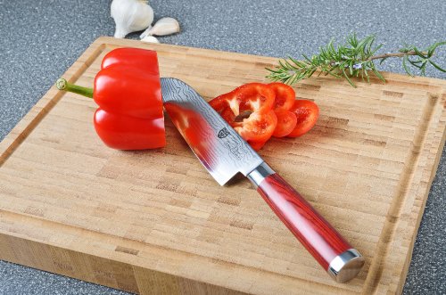 GRÄWE® Damaszener Messer mit Hartholzgriff inkl. Schleifstein 400/1000 - 2