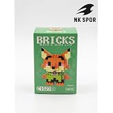 NK SPOR Mikro Yapım Blokları - Sevimli Hayvanlar Serisi (Tilki ve Tavşan Se&ccedil;enekli Mini Bricks Zeka Oyuncağı) (Tilki)